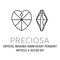 Preciosa Crystal Heart Pendant 10mm Light Pink (Package of 5)